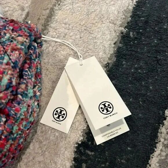 NWT Multicolor Tweed Tory Burch Purse - Picture 2 of 10